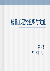 精品工程的组织与实施1212（PPT49页)