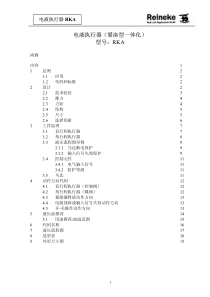 电液执行器（紧凑型一体化）型号：RKA