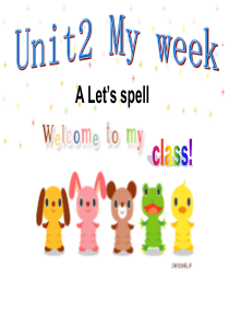 【课件】Unit2-小学英语信息化PPT-My-week