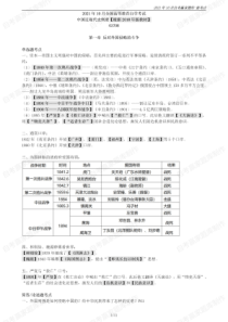 自学考试专题：21-10中国近现代史刚要押题新考点