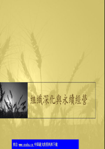 组织深化与永续经营(ppt 36)(1)