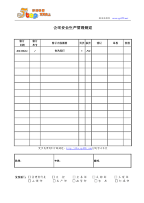 公司安全生产管理规定