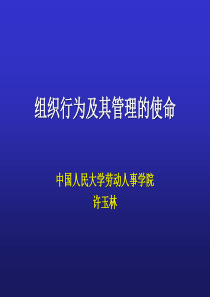 组织行为及其管理过程(1)