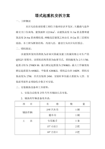 塔式起重机安拆施工方案