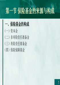 第十一章保险基金及其运用