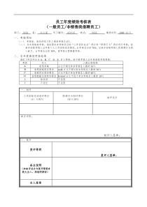 人力资源培训材料：员工年度绩效考核表