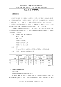 京城之别墅市场研究