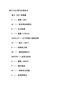 技能培训专题：CASS新手必背命令