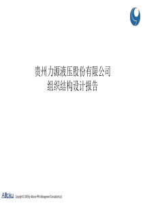 贵州力源液压股份有限公司组织结构