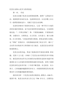 民营企业核心竞争力的再创造