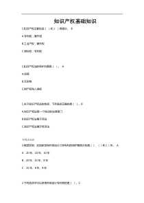 知识产权基础知识