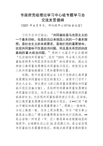 发市政府党组会上发言稿