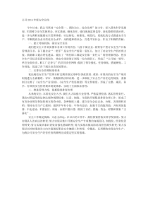 公司202x年度安全总结