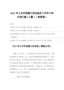 2021年上半年党建工作总结及下半年工作计划汇编4篇含街道