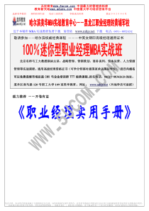 职业经理人实用手册（推荐PDF153）