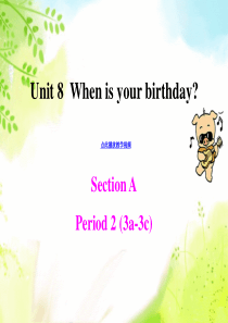 Unit8Whenisyourbirthday第二课时PPT课件SectionA2