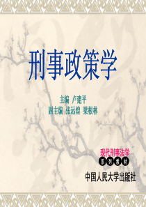 国家级规划精品教材课件刑事政策学现代刑事法学系列教材中国人民大学出