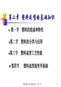 第二章塑料成型技术基础