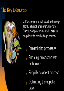 TheKeytoSuccessSCMeprocurementpart2企业商业贸易培训成功之道