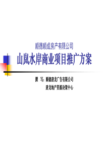 广州产权式商场商铺山岚水岸商业项目推广方案