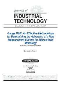 规范RR产业技术GaugeRRIndustrytechnology