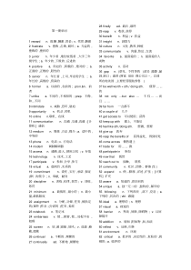 新视野大学英语第三版读写教程第1册单词表