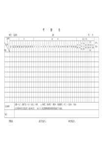 (完整版)考勤表电子版