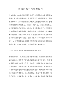 意识形态工作整改报告