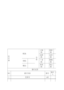 公司质量手册