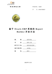 Oracle Report Development