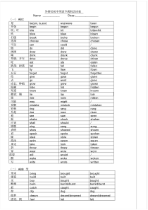 (完整)外研社初中英语不规则动词表复习版.pdf