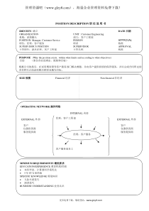 17个典型的职位说明书