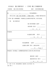 信息化工程监理规范B类表格