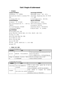 (新教材)人教版 2019 高中英语选择性必修一 第一单元(知识点总结全)