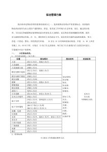 物业公司保洁管理方案