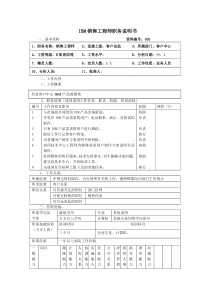 ibm销售工程师职务说明书