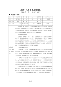 教师个人专业发展规划表5499410915