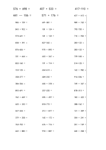 小学三年级数学三位数加减法练习题可直接打印