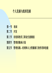 组织发展及个人发展培训讲义(ppt 48) 