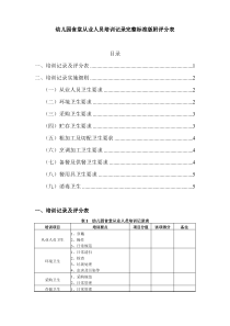 幼儿园食堂从业人员培训记录完整标准版附评分表