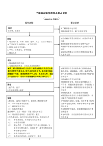 平车转运操作流程及要点说明