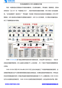 车间设备联网与MES系统解决方案