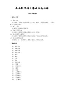 GBT6441-86企业职工伤亡事故分类标准