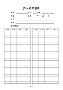 开卡档案记录（DOC218页）