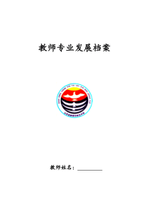 教师专业发展档案