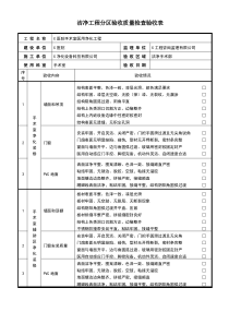 净化工程质量验收检查表