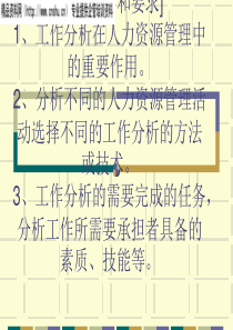 最新分享工作分析样本