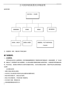 公司组织机构图及详细置说明