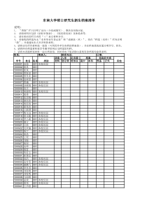 档案清单