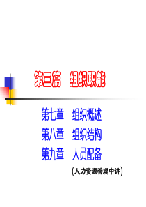 [组织设计]组织职能(ppt 68页)组织概述